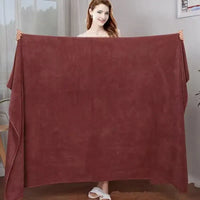 A big towel thick microfiber bath towel absorbent and quick-drying multifunctional swimming fitness sports beauty salon