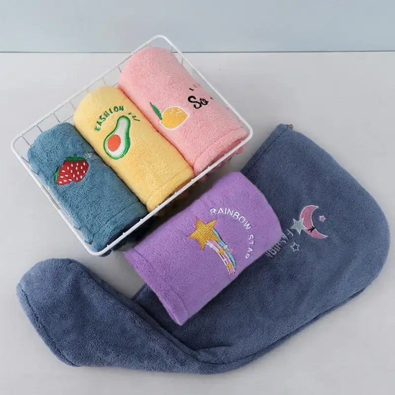 QuickDry Soft Hair Towel Wrap for Women & Girls