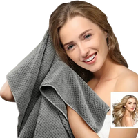 Gray textured towel.
