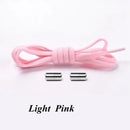 100cm Elastic No Tie Shoelaces Metal Lock Shoe Laces For Kids Adult Sneakers Quick Shoelaces Semicircle Shoestrings - 1