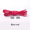 100cm Elastic No Tie Shoelaces Metal Lock Shoe Laces For Kids Adult Sneakers Quick Shoelaces Semicircle Shoestrings - 1