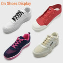 100cm Elastic No Tie Shoelaces Metal Lock Shoe Laces For Kids Adult Sneakers Quick Shoelaces Semicircle Shoestrings
