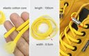 100cm Elastic No Tie Shoelaces Metal Lock Shoe Laces For Kids Adult Sneakers Quick Shoelaces Semicircle Shoestrings