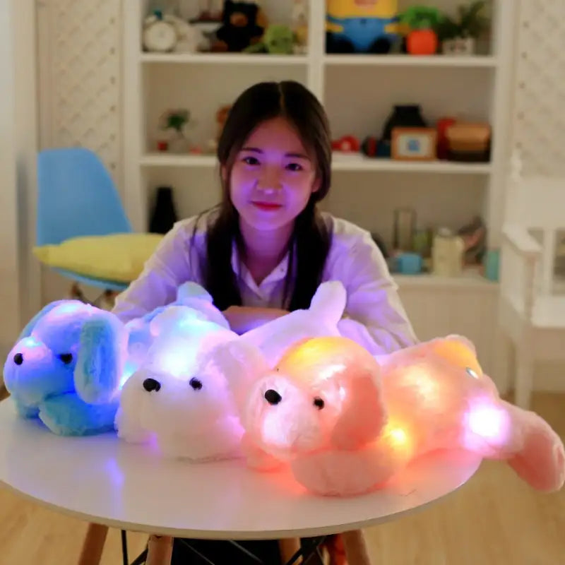 Rainbow Pup Cuddle Toy That Glows So Bright Its Illegal