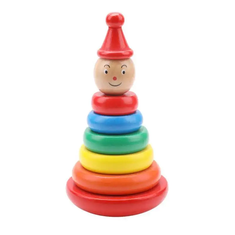 Rainbow Stack: Montessori Toy - Rainbow Tower