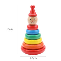Rainbow Stack: Montessori Toy - Rainbow Tower