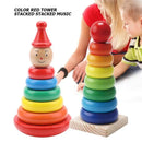 Rainbow Stack: Montessori Toy - Rainbow Tower