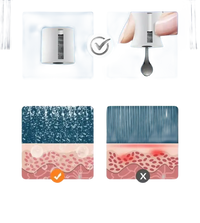 Shower head comparison.