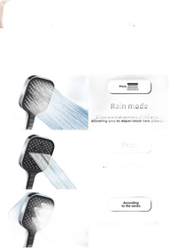 Shower head with multiple spray modes.