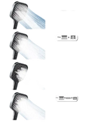 Shower head with multiple spray modes.
