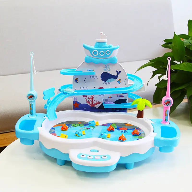 Reel Fun Electric Fishing Water Mayhem Magnetic Fishing Frenzy Musical Learning Toy