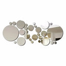 26pcs Round Acrylic Mirror Stickers - Self-Adhesive Removable Bathroom/Kitchen Wall Decor Shatterproof Tile Art