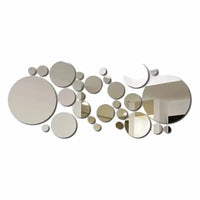 26pcs Round Acrylic Mirror Stickers - Self-Adhesive Removable Bathroom/Kitchen Wall Decor Shatterproof Tile Art
