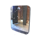 Rectangular clear mirror with suction cup.