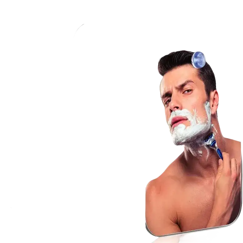 Your Perfect Wall Suction Shower Grooming Routine Acrylic Mirror