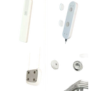 White adhesive mounting pads for Magnetix Wall Hooks and remote organizers