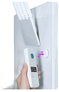 Trendy white remote control on Magnetix Wall Hooks invisible key organizer