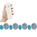 Magnetic remote control holders with Magnetix Wall Hooks, a trendy invisible key organizer
