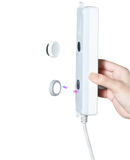 White power strip with Magnetix Wall Hooks, perfect invisible key organizer trendy accessory
