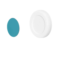 Two round adhesive pads for Magnetix Wall Hooks, perfect for an invisible key organizer