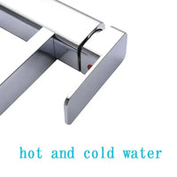RETHME Gold faucet bathroom faucet metal stainless steel handle hot and cold mixer faucet square faucet beautiful