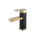 RETHME Gold faucet bathroom faucet metal stainless steel handle hot and cold mixer faucet square faucet beautiful