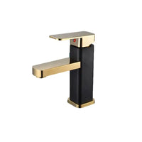RETHME Gold faucet bathroom faucet metal stainless steel handle hot and cold mixer faucet square faucet beautiful