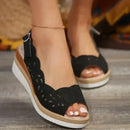 New Women’s Shoes Summer Retro Roman Sandals Women Pu Casual Wedge Sandals Slippers Women Platform Slippers Plus Size 43