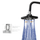 Adjustable shower head with multiple spray nozzles.