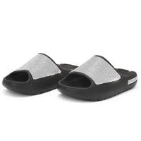 Women Slides Fashion Platform Rhinestone Decor Slide Sandals Outdoor Non-slip Beach Sandals 2024 Summer New Women