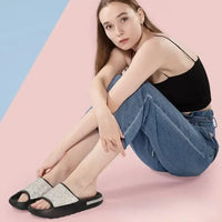 Women Slides Fashion Platform Rhinestone Decor Slide Sandals Outdoor Non-slip Beach Sandals 2024 Summer New Women