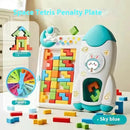 Block Building Blocks 3D 3D Puzzle Model Educational Toys - Blue With Penalty Plate