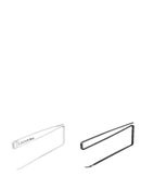 Iron hook rack with dimensions.
