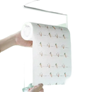Printed paper towel roll.
