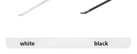Two crowbars, white and black.