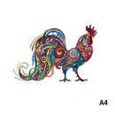 Galaxy Rooster Puzzle - 1210Rooster / A4