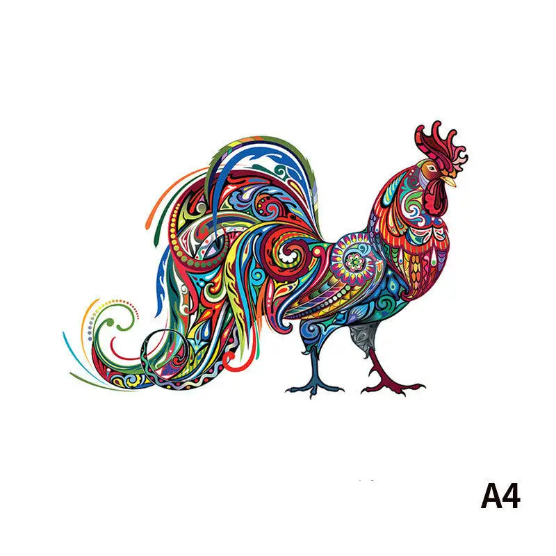 Galaxy Rooster Puzzle - 1210Rooster / A4
