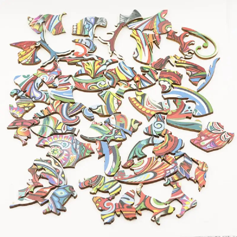 Rooster Puzzle Pieces Alien Irregular Animal Wooden Fun