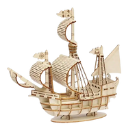 Wooden ship model.