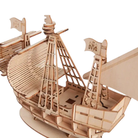 Wooden ship model.