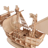 Wooden ship model.