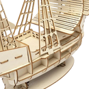 Wooden ship model.