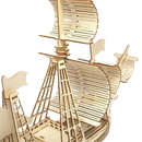Wooden ship model.