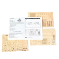 Wooden ship model kit.