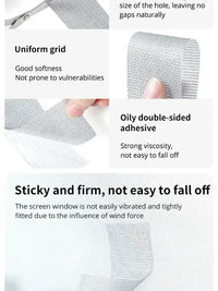 Window Screen Tape Anti-mosquito Screen Repair Subsidy Door Curtain Mosquito Net Hole Patch Repair Self-adhesive Screen