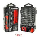 VersaFix Screwdriver Tool Set - Red / 138in1