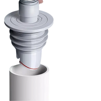 Adjustable drain pipe.