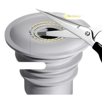 Adjustable sink drain stopper.