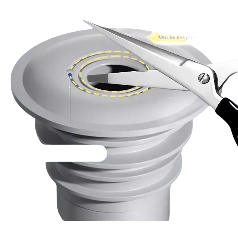 Adjustable sink drain stopper.