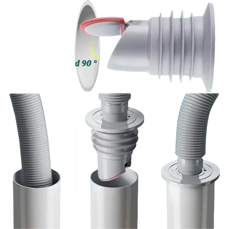 Sweet Silicone Bathroom Sewer and Kitchen Sink Pipe Helper